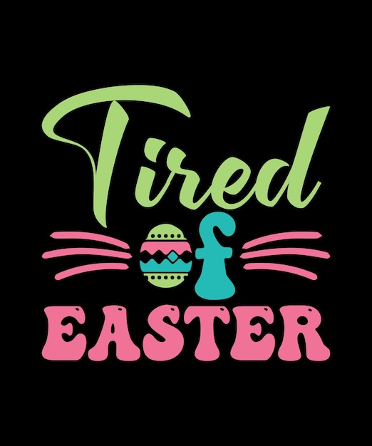 Retro Easter SVG T-shirt design