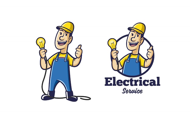 Retro electrical logo