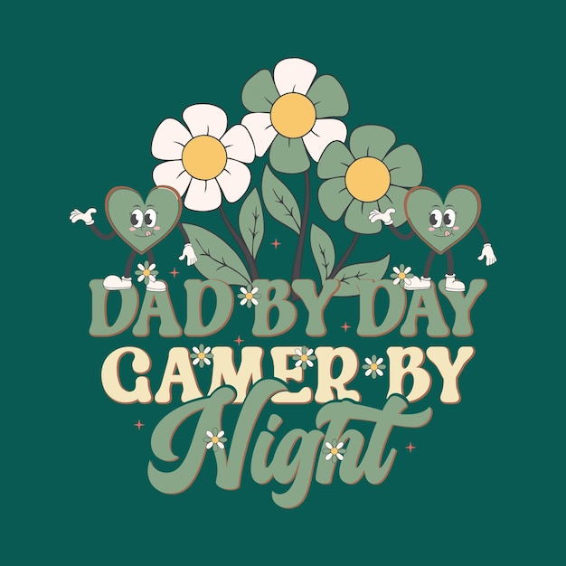 Retro Father's Day Sublimation Design