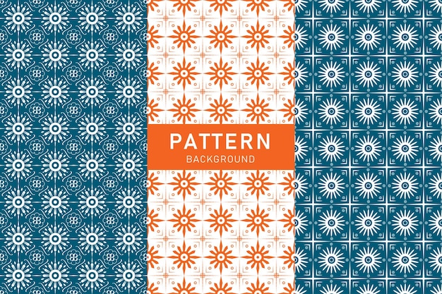 Retro Flower Pattern Background