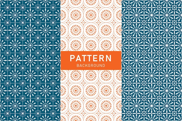 Retro flower pattern background