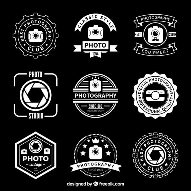 Retro fotografie badges