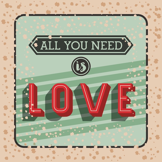 retro frame with message isolated icon design