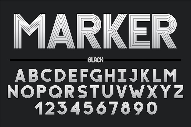 Retro futuristic bold decorative font