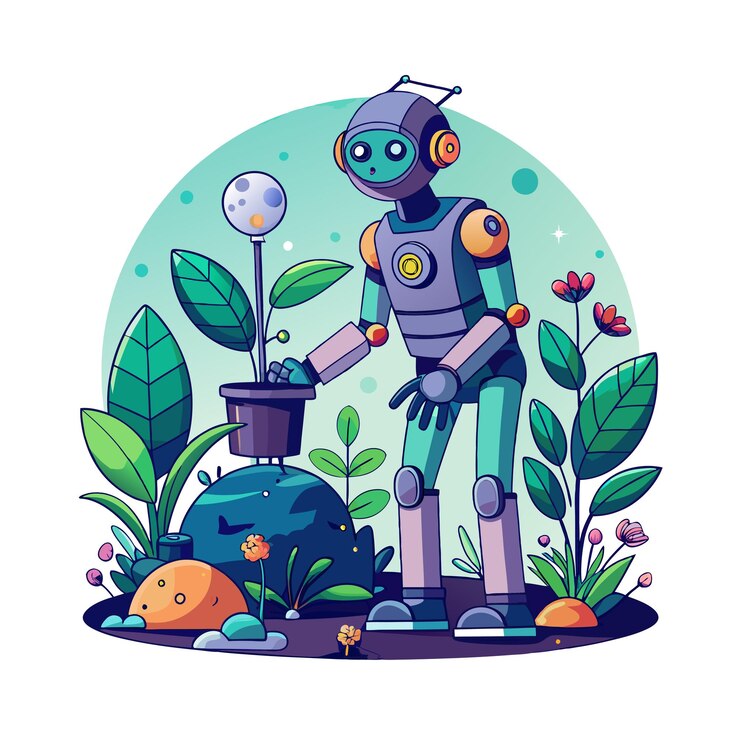 Vector retro futuristic elements concept illustration