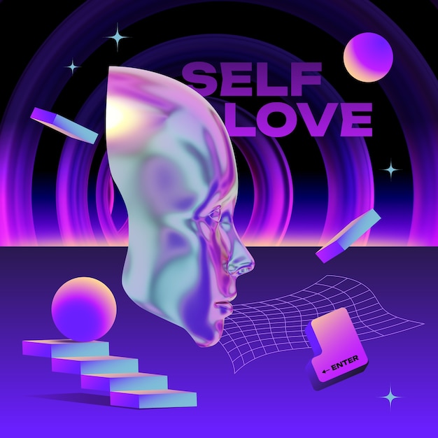 retro futuristic illustration