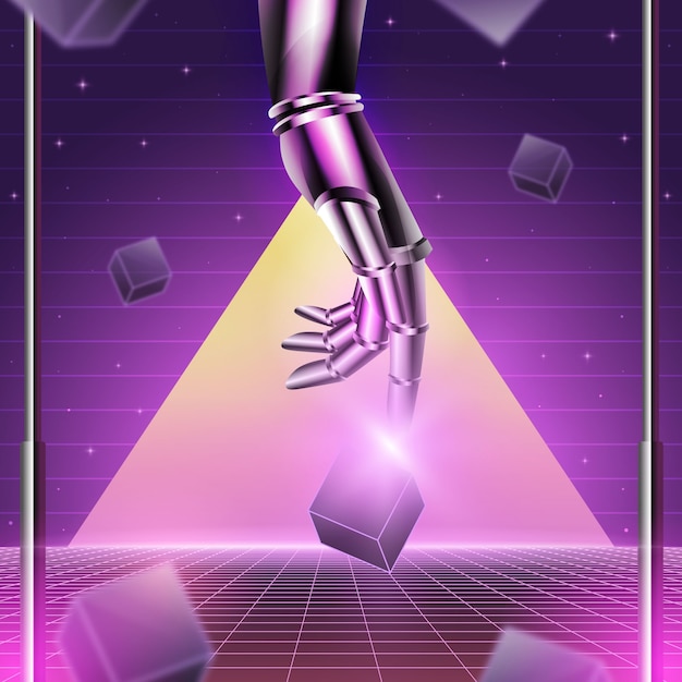 retro futuristic illustration