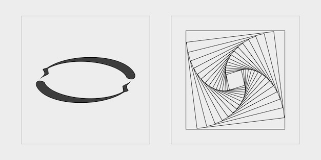 Vector retro-futuristische elementen voor ontwerp grote verzameling abstracte grafische geometrische symbolen flat minimalistische iconen