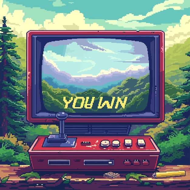 Vector retro gaming fan art