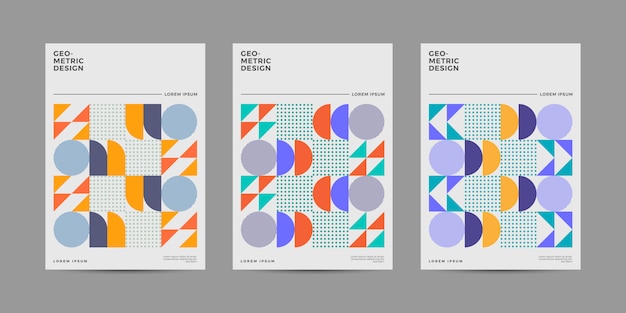 Retro geometric cover collection