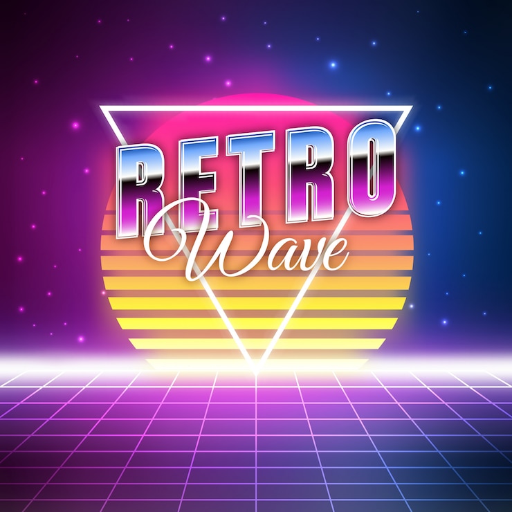 Vector retro golf