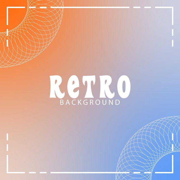 retro gradient background trendy