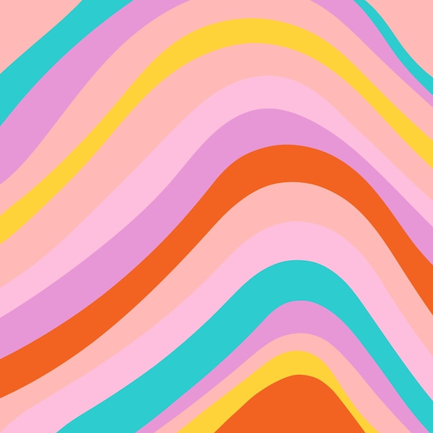 Retro groovy achtergronden