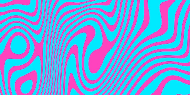 Premium Vector  Retro groovy background vintage trippy psychedelic wallpaper  blue pink liquid hippie texture