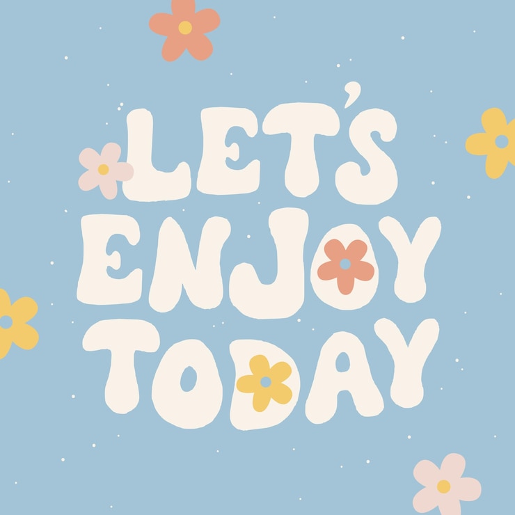Vector retro groovy circle enjoy today 슬로건 티 티셔츠 또는 스티커 빈티지 벡터 인쇄 디자인 편집 가능한 그림 eps 10