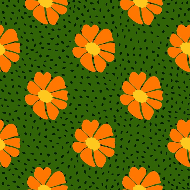 Ретро цветы без шевов винтажный цветочный фон Абстрактные стилизованные ботанические обои Дизайн для ткани текстильная печать оберточная бумага мода иллюстрация внутренней обложки