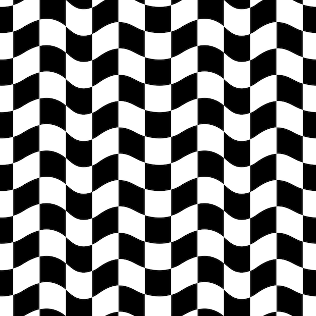 Vector retro groovy wavy psychedelic checkerboard check y2k 90s phone case background stationary fashion