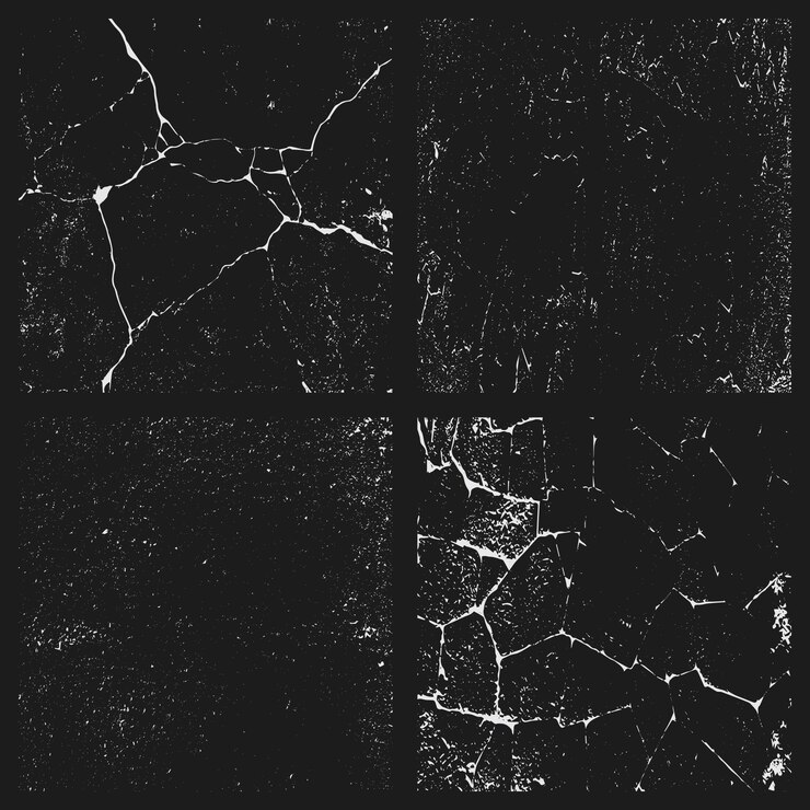 Vector retro grunge textures collection white grunge distressed texture set