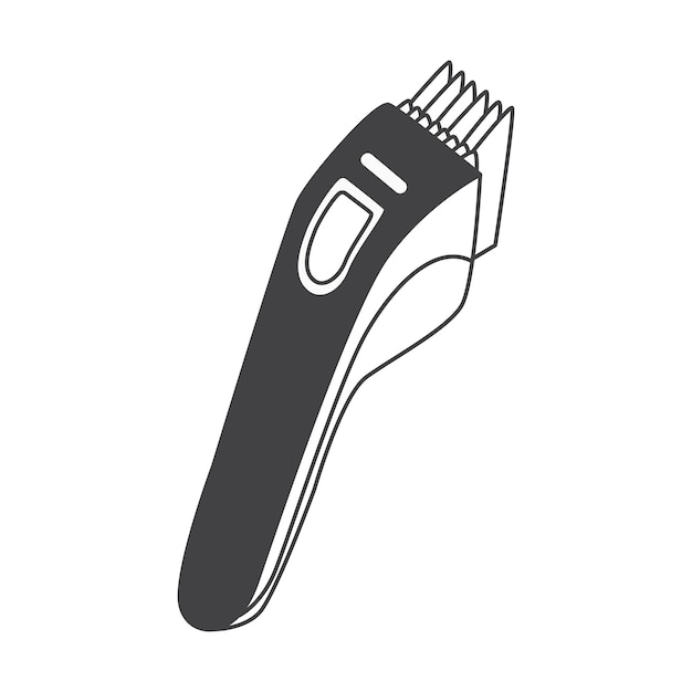 Retro macchina di taglio dei capelli illustrazione di riserva di vettore parrucchiere d'annata