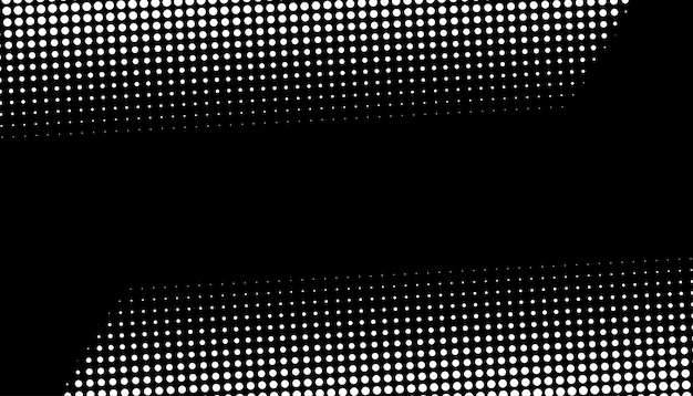 Retro halftone gradient from dots Monochrome white and black halftone background with circles Vector illustration