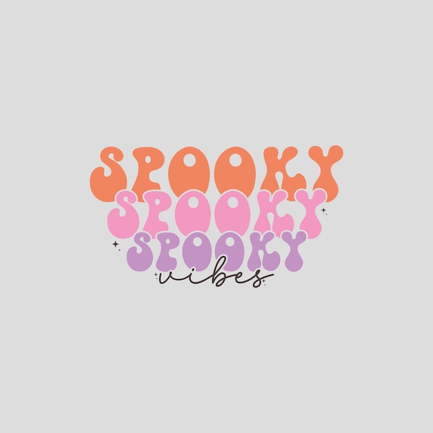 Retro Halloween Sublimatie Ontwerp Bundle