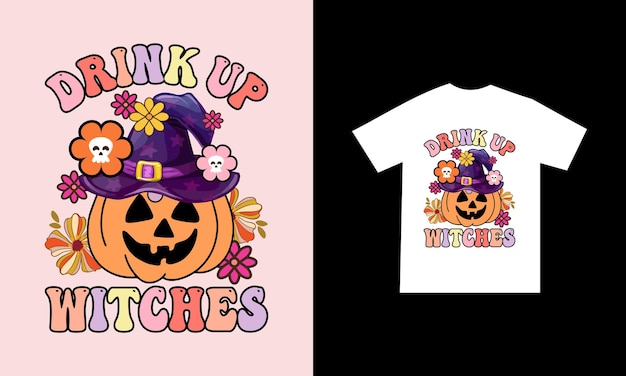 Retro Halloween Svg Design or Fall Sublimation And Halloween Tshirt