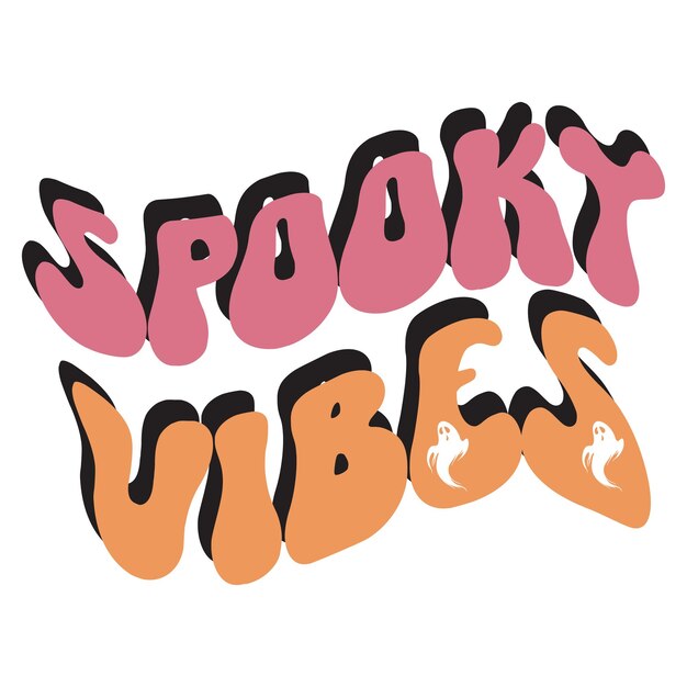 Vector retro halloween svg design