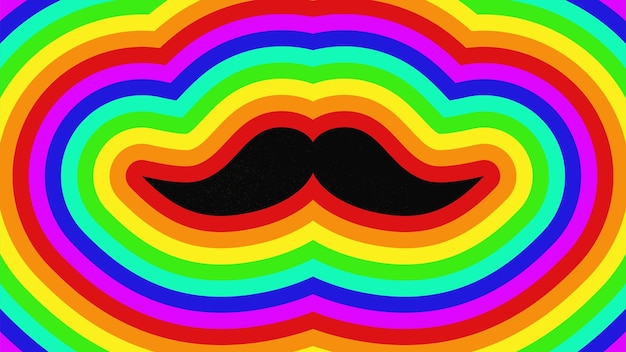 Retro hipster mustache background vector image