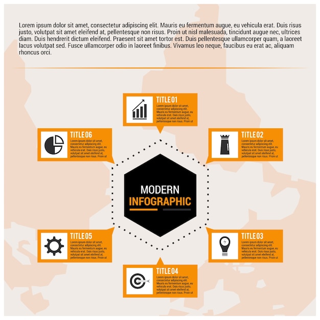 Retro infographics instellen. wereldkaart- en informatiegrafiek. vect