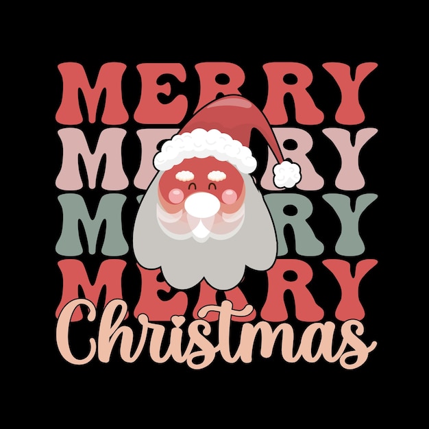 Retro kerst t-shirt ontwerp