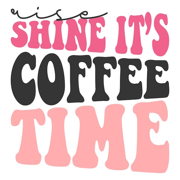 retro koffie svg ontwerp en digitale download