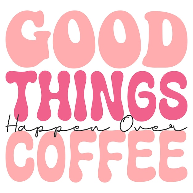 retro koffie svg ontwerp en digitale download