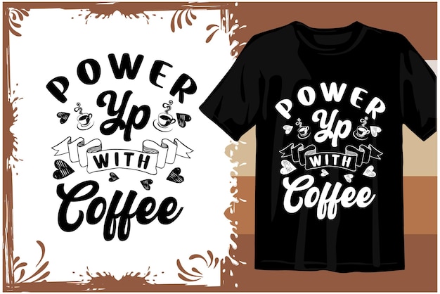 Vector retro koffie t-shirt ontwerp. golvende koffie svg. typografie koffie ontwerp vectorafbeeldingen