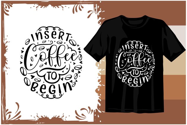 Retro koffie t-shirt ontwerp. Golvende koffie SVG. typografie koffie ontwerp vectorafbeeldingen