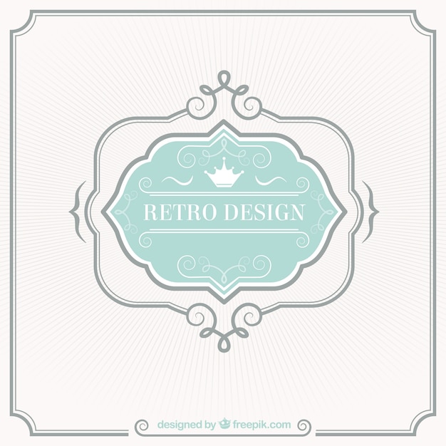 Retro label design