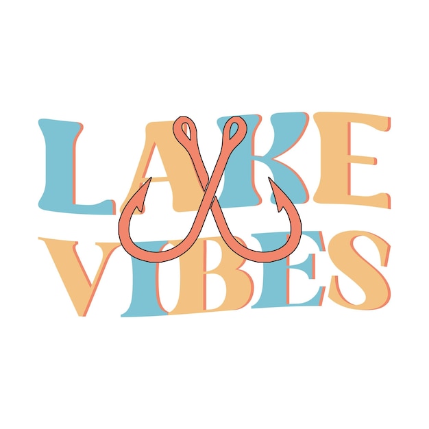 Retro Lake Sublimation Design Bundle