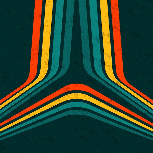 Retro lines trio pattern