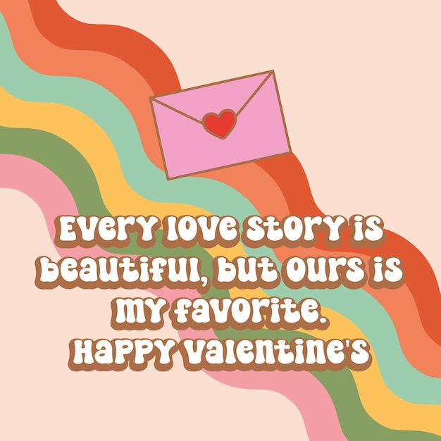 Vector retro love card