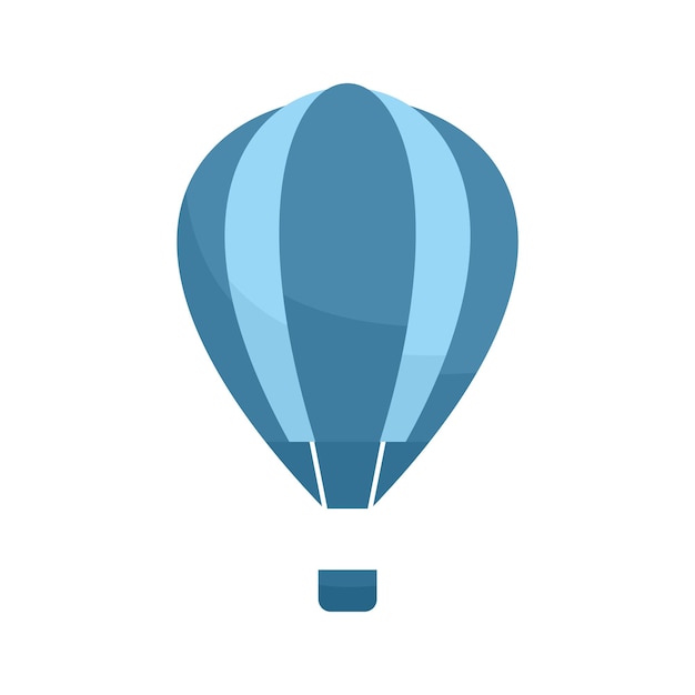 Retro luchtballon pictogram Vlakke afbeelding van retro luchtballon vector pictogram geïsoleerd op een witte achtergrond