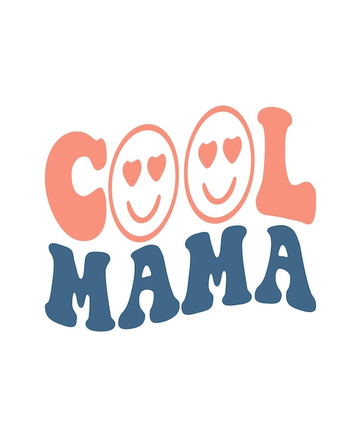 Retro Mama citeer SVG-ontwerp