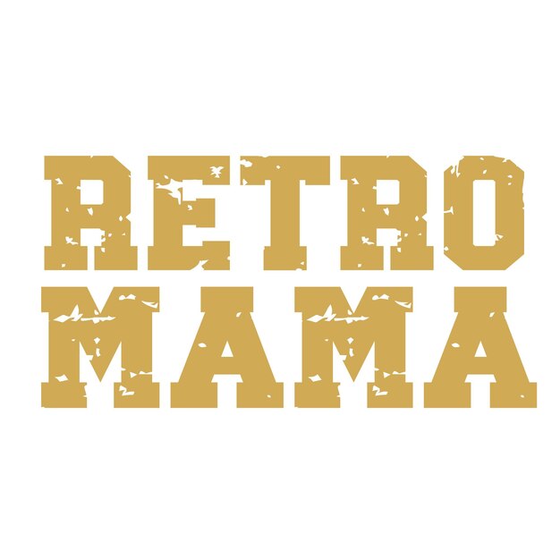 Vector retro mama