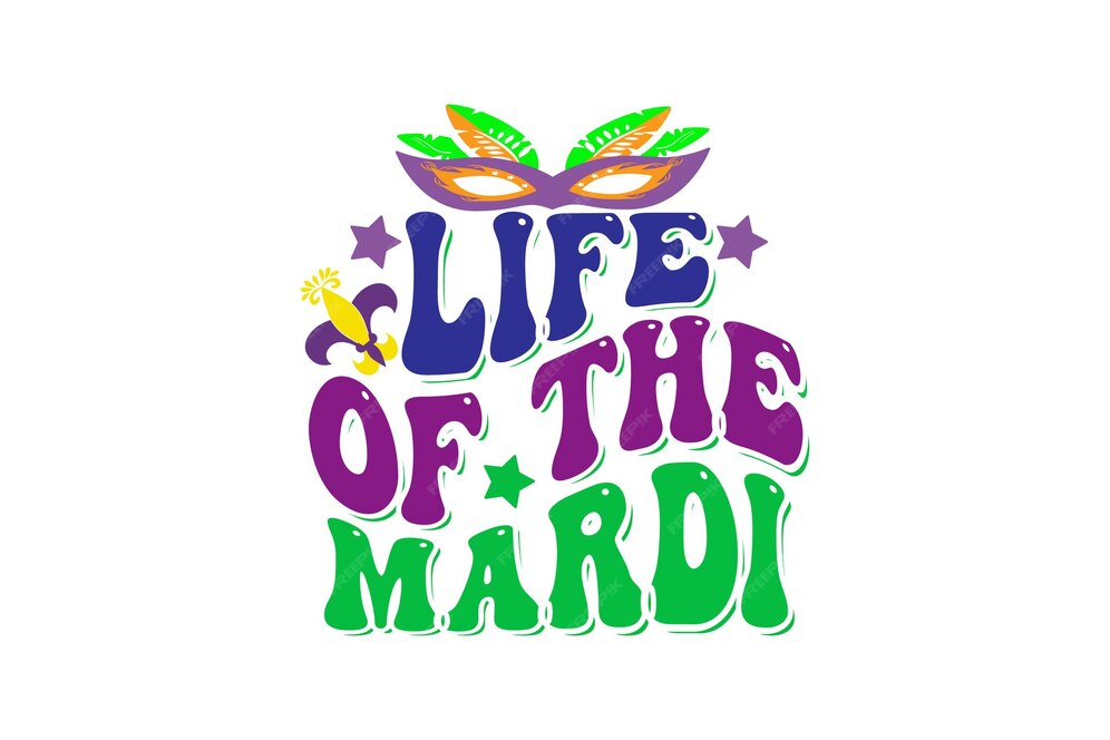 mardi gras typography
