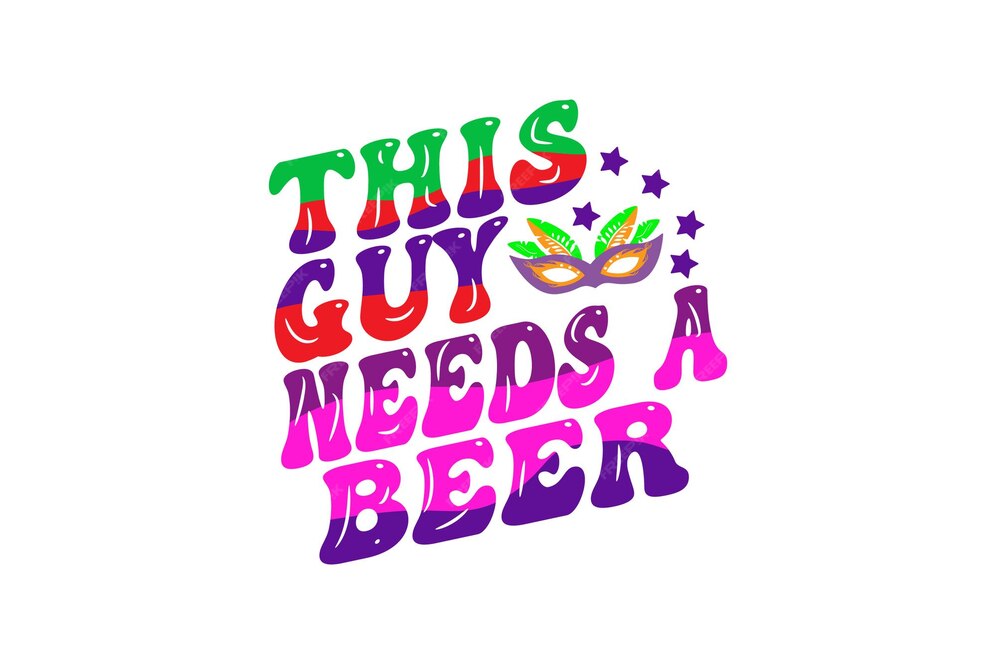 mardi gras typography