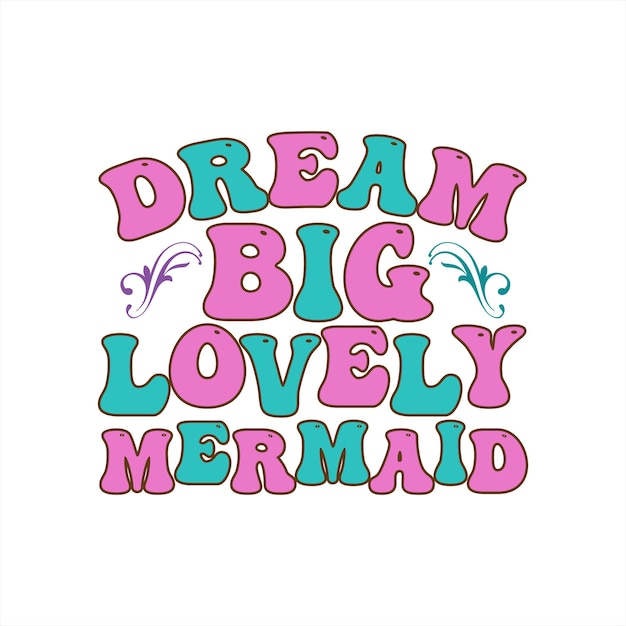 Retro Mermaid SVG Bundle