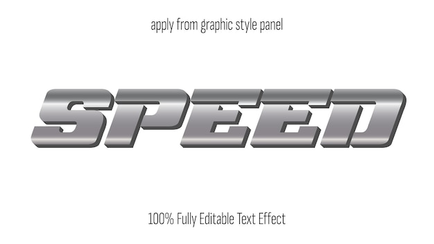 Retro metal text effect editable text effect