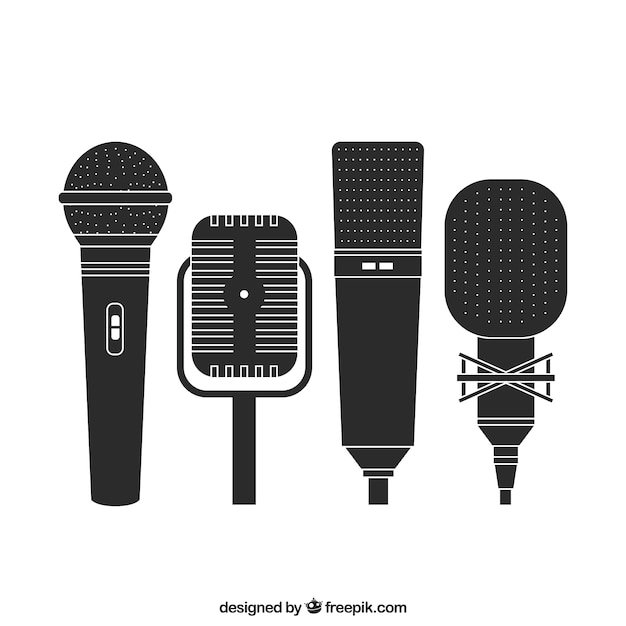 Retro microphones