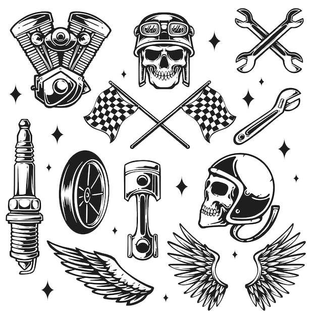 drawings of motorcycle parts