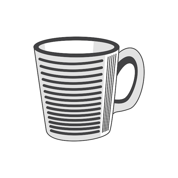 Retro Mug Vector Stock Illustration Vintage Mug