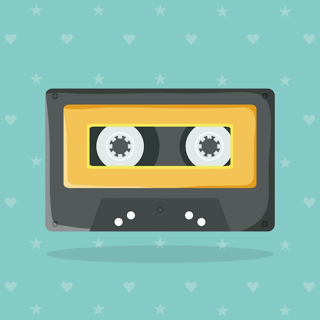 Retro music cassette