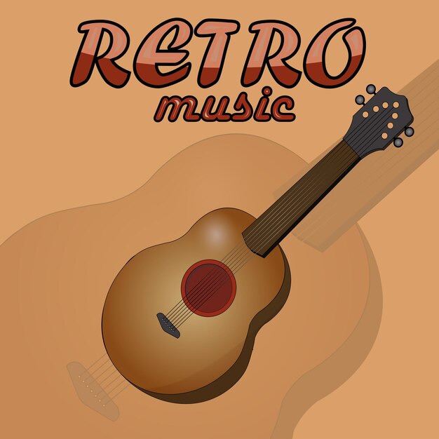 Vector retro music